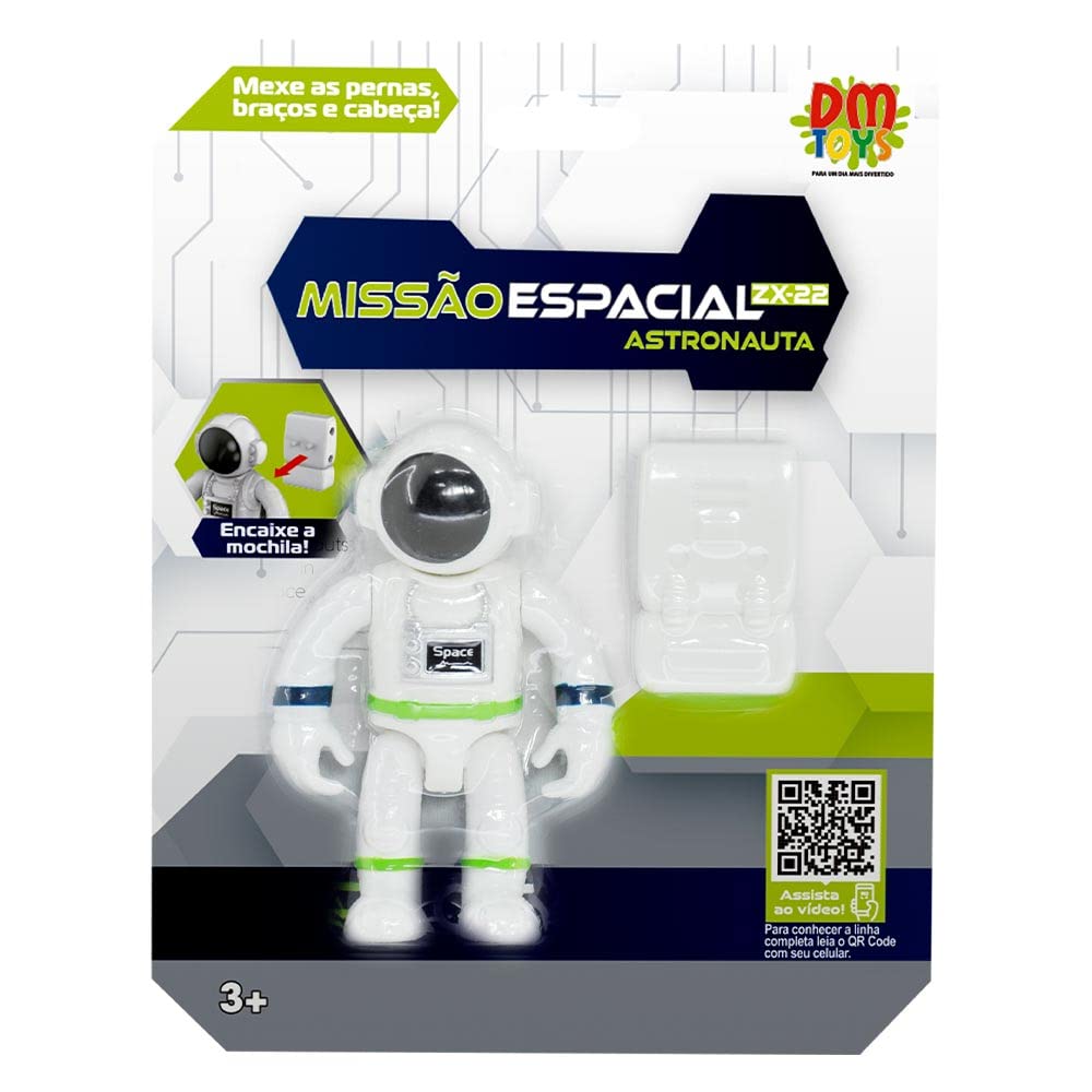 Boneco Astronauta Missão Espacial ZX-22, DM Toys | Amazon.com.br